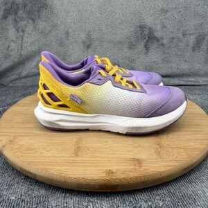 Kizik Shoes Girls Size 3.5 Purple Yellow Ombré Running Sneakers BATH2507-1Y